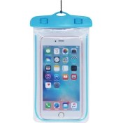 Resim Chaoduo Shop 1 Adet Mavi Tarzı Evrensel Drift Dalış Yüzme Çantası Sualtı Kuru Aydınlık Plaj Çantası Inç Cep Telefonu Için Su Geçirmez Kuru Çanta Kılıfı (Yurt Dışından) 