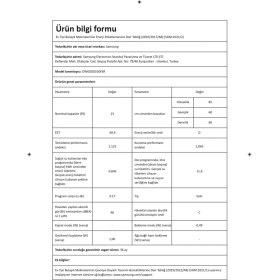 Resim Samsung DW60DG550FSRTR 5 Programlı Bulaşık Makinesi, D Enerji Sınıfı 