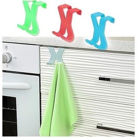 Resim İt Pratik Kolay Taşımabilir Havlupan 2 Kancalı Banyo Askısı Siyah 