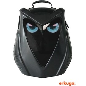 Resim Baykuş Led Gözlü Motor Sırt Çantası, Sırt Çantası, Telefon Kontrol Kask Taşıma Çantası, Led Çanta Siyah 