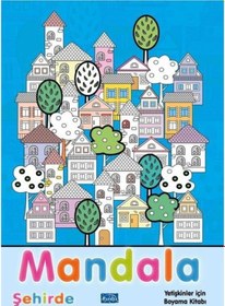 Resim Mandala - Şehirde - Yetişkinler İçin Boyama Kitabı- Parıltı Yayınları 