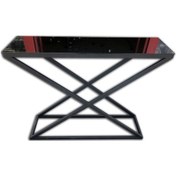 Resim Dresuar X Profil Model Temper Cam Ayna Metal Transmisyon Nikelaj (382879707) Beyaz - Ceviz 