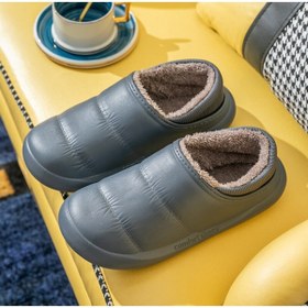 Resim Yumuşak Sessiz Eva Taban Içi Kürklü Panduf Terlik Kislik Terlik Kadın Erkek Ev Terligi Sıcak Tutan 
