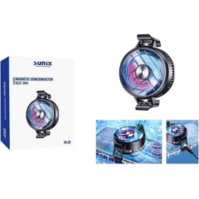 Resim Fn-30 Rgb Fanlı Manyetik Telefon Soğutucu - Yüksek Performanslı Soğutma 