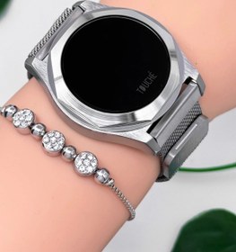 Resim TOUCHE WATCH Touche Dokunmatik Unisex Kol Saati Dokunmatik Ekran 3 Atm Su Geçirmez Gümüş zmtc003 