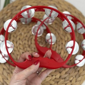 Resim Kına Gelin Tefi, Kına Gecesi Tefi, Nedime Tef, Sünnet Tef, Metal Zilli Plastik Tef 5'li 