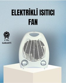 Resim Fanlı Elektrikli Isıtıcı - 3 Kademeli Isı Ayarı Ve Güvenli Kullanım 