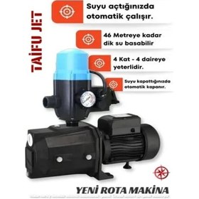 Resim Jet 1 Hp Bakır Sargılı 220v 4 Kat 5 Daire Paket Hidrofor 