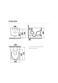 Resim Creavit Elegant Rim-Off Kanalsız Asma Klozet Kapak Dahil Eg321 
