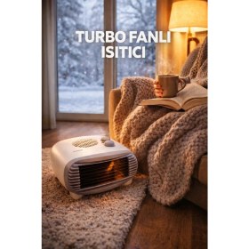 Resim Eco Lounge 2000W Elektrikli Turbo Fanlı Isıtıcı, Termostatlı, Sıcak-Soğuk Hızlı Isıtma, 25 M Alan Kapasitesi 