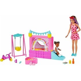 Resim Mattel Barbie HHB67 Bebek Bakıcısı Skipper Oyun Evi Seti 