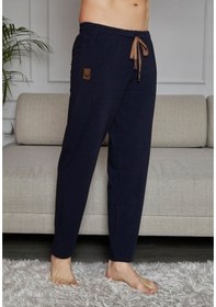 Resim Kly Ince Tek Alt Çok Rahat Pamuk Pijama Lacivert 