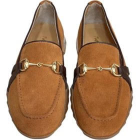 Resim Taba Hakiki Deri Süet Toka Detay Comfort Taban Spor Loafer 