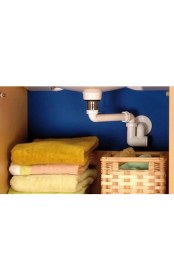 Resim Dallmer Yer Kazandıran Lavabo Sifonu 137 - Lavabo Dolabında ve Çekmecesinde, Lavabo Altında Duvara Bitişik Montajlı Koku Önleyici S Sistemi, Kolay Temizlenir Giderli, Ayarlanabilir Borulu 