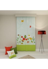 Resim PAREDORA Çiçekler Tek Kanat Fon Perde 