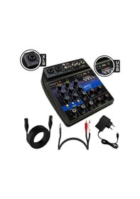 Resim Midex Mdx-999X Stüdyo Kayıt İçin Ses Kartlı + 48 V Phantomlu Kayıt Mikseri + Xlr Kablo + Rca 