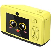 Resim Symbee X22 Çocuk Dijital Kamerası: Hd Çift Kameralı, Otomatik Odak, Mini Oyuncak, Alaycı Filtreler, Tek Tuşla Video, Sarı 