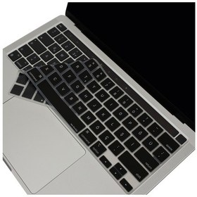 Resim Macbook Pro 13-16 İnç Klavye Koruyucu Silikon Türkçe Karakterli Return Enter Uyumlu Siyah 