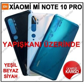 Resim Xiaomi Mi Note 10 Pro Arka Cam Pil Kapağı Batarya Kapağı+B7000 