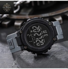 Resim Cloud011 Gençler İçin Gri Led Dijital Spor Saati Alarm Kronometreli Outdoor Elektronik Kol Saati Diğer 