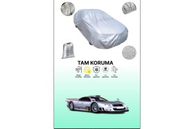 Resim Dokaca Gri Mercedes-Benz Clk Gtr Coupe Uyumulu Oto Branda, Araba Brandası, Koruyucu Örtü 