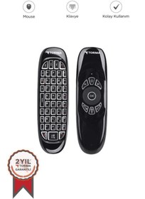 Resim Torima Android Akıllı Tv İçin 2.4g Uzaktan Kumandalı Mini Klavye K02 Siyah 