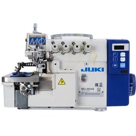 Resim Juki Mo-6814s Kafadan Motorlu Full Otomatik 4 İplik Overlok Makinesi İplik Kesmeli Ayak Kaldırmalı 