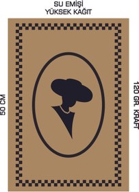 Resim duha trend 35x50 120 Gr. Kraft Kağıt Oto Paspası Kadın Silüeti 100 Adet 