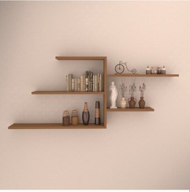 Resim Rafkestir Perge Duvar Raf Seti Bambu ( Mat ) 