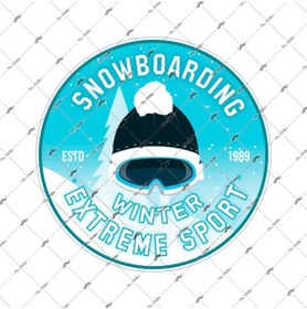Resim Bay Etiket Hbg38 Extrem Spor Snowboard Etiketi 