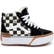 Resim Vans Kadın Keten Ayakkabı VN0A4BTWVLV1 Vans Ua Sk8-Hi Stacked (Checkerboard) Multi/true White 