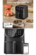 Resim COSORI DRMZ Yeni COSORI Airfryer Sağlıklı ve Verimli 5,5 L Sıcak Hava Fritözü,11 Ön Ayarlı, LED Ekran,1700W 