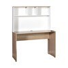 Resim Adore Mobilya Base İtalyan Meşe Beyaz Genç Odası Raflı Çalışma Masası 