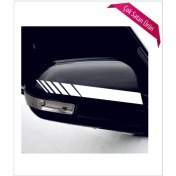 Resim Oto Ayna Şerit Özel Yeni Sticker Beyaz 2 Li 20*2,5 cm 