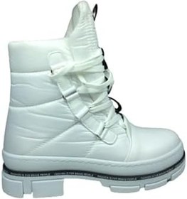 Resim OrtopedikAL 2002 Womenly Style Kadın Beyaz Kar Botu Paraşüt Kumaş Su Geçirmez 