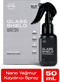 Resim Nasiol Glasshield Nano Yağmur Kaydırıcı Cam Yüzey Seramik Kaplama 2 Yıl Dayanım Su İtici Spreyi 50 ML 