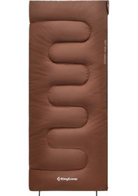 Resim Kingcamp Snowflake 400 Ultra -15 C Uyku Tulumu Coffee Sağ F. Kahve 