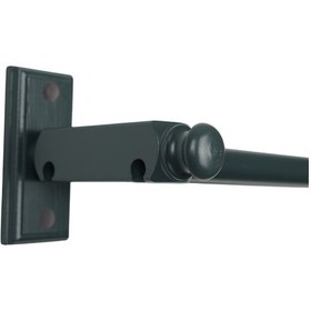 Resim Cenova S Pile Ve Perde Düğmesi Uyumlu Çetray Çift Raylı Modern Ahşap Rustik Antrasit 250 Cm Antrasit 