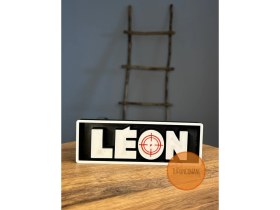 Resim Turuncuhane Leon Mathilda Film Logo Masaüstü Dekor Figür Hediyelik Koleksiyon 17 cm 