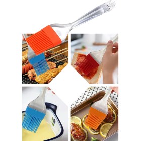 Resim Gampus 2 Adet Büyük Boy Silikon Yağ, Sos, Yumurta Fırçası 22,5 Cm, Yüksek Isıya Dayanıklı, Pp Saplı 