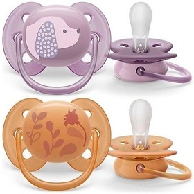 Resim Philips Avent Ultra Soft Emzik 2'li 6-18+ Ay Kız Scf091/18 