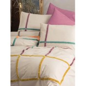 Resim MCM Group Cotton Box Puff Nakışlı Ranforce Çift Kişilik Nevresim Takımı Insula Gülkurusu 