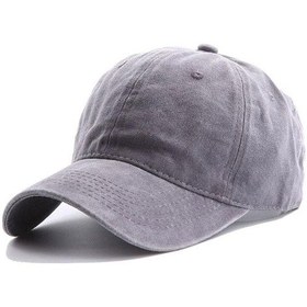 Resim Beyzbol Şapkası %100 Pamuk Düz Eskitme - Yeni Sezon Unisex (543066033) 