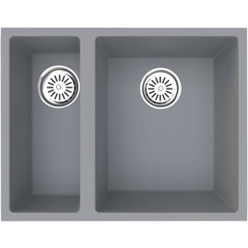 Resim Gradde Beyaz 1.5 Goz Granıt Eviye 44 x 56 CM Gr5615 