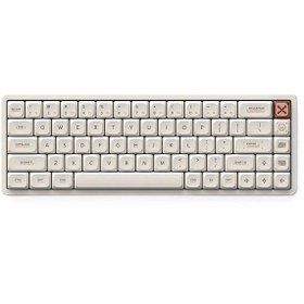 Resim Iqunıx MAGI65 Ochre White Rgb Kablosuz Hotswap Mekanik Gaming Klavye 