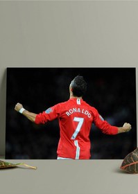 Resim Metal Baskı Parlak Duvar Tablosu - Cristiano Ronaldo Cr7 