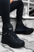 Resim BIG KING Siyah Çizgili Kauçuk Unisex Trekking Bot 