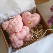 Resim 2 adet SPMOLD Teddy Bear Kalp Tutma Silikon Kalıp DIY Reçine El Sanatları için - Romantik Hayvan Teması, Gips, Aromaterapi, Düğün Hediyeleri ve Mum Yapımı için Mükemmel, Mum Yapımı Malzemeleri|Şirin Tasarım|Detaylı El Sanatları, Mum Yapımı Malzemeleri 