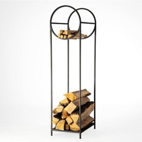 Resim Dekoratif Metal Şömine Odunluk Minimalist 