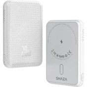Resim SHAZA SG1501/WT 5000mAh 15W MagSafe Taşınabilir Powerbank Beyaz 